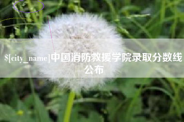 吕梁中国消防救援学院录取分数线公布