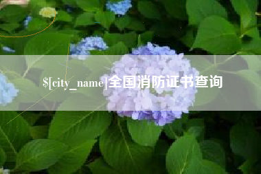 吕梁全国消防证书查询