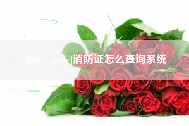 吕梁消防证怎么查询系统