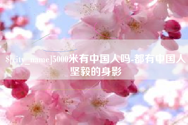 吕梁5000米有中国人吗-都有中国人坚毅的身影