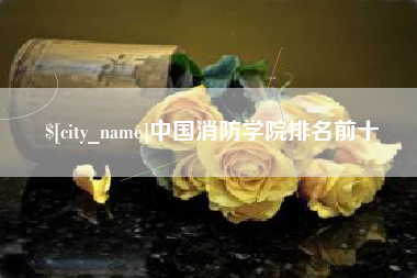 吕梁中国消防学院排名前十