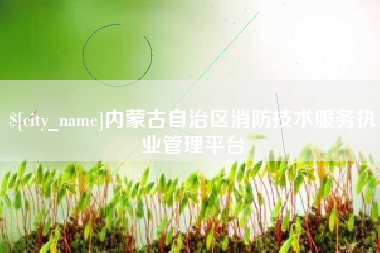 吕梁内蒙古自治区消防技术服务执业管理平台