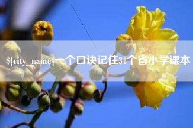 吕梁一个口诀记住34个省小学课本