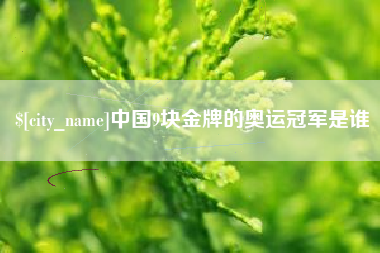吕梁中国9块金牌的奥运冠军是谁