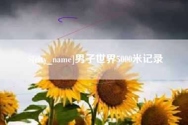 吕梁男子世界5000米记录