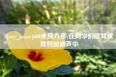 吕梁600米接力赛-在同学们震耳欲聋的加油声中