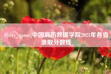 吕梁中国消防救援学院2021年各省录取分数线