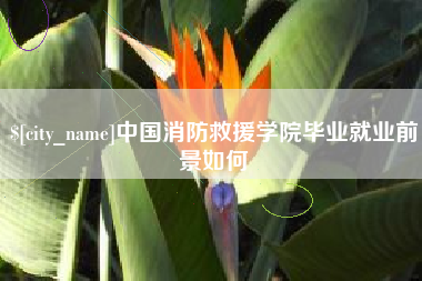吕梁中国消防救援学院毕业就业前景如何