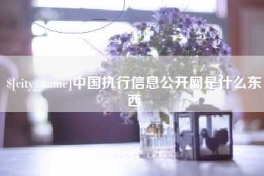 吕梁中国执行信息公开网是什么东西