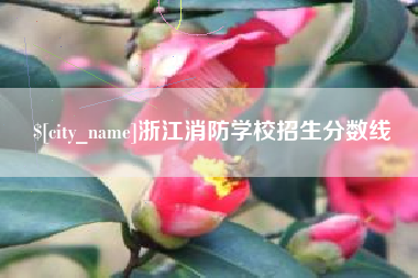 吕梁浙江消防学校招生分数线