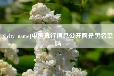 吕梁中国执行信息公开网是黑名单吗
