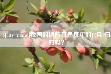 吕梁我国的消防日是每年的11月9日对吗？