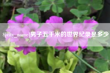 吕梁男子五千米的世界纪录是多少