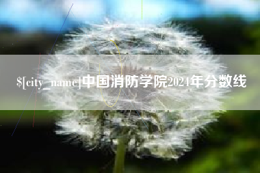 吕梁中国消防学院2024年分数线