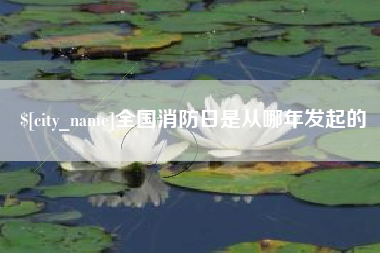 吕梁全国消防日是从哪年发起的