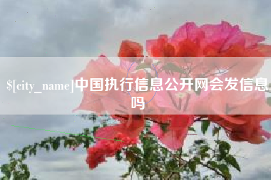 吕梁中国执行信息公开网会发信息吗