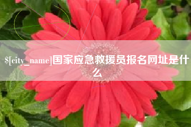 吕梁国家应急救援员报名网址是什么