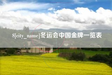 吕梁冬运会中国金牌一览表