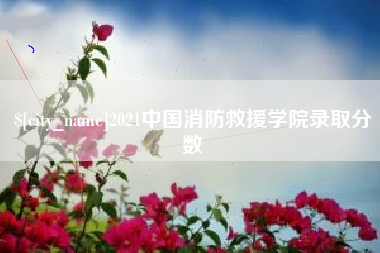 吕梁2021中国消防救援学院录取分数