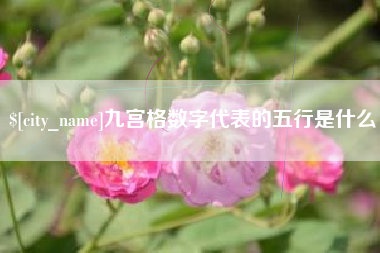 吕梁九宫格数字代表的五行是什么
