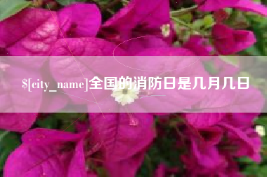 吕梁全国的消防日是几月几日