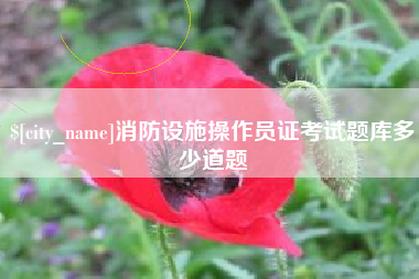 吕梁消防设施操作员证考试题库多少道题
