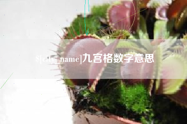 吕梁九宫格数字意思