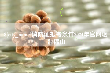 吕梁消防证报考条件2024年官网烟台福山